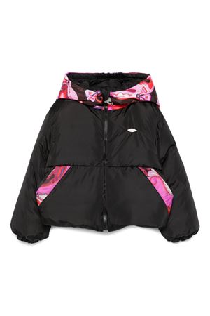 giubbotto in poliestere nero EMILIO PUCCI KIDS | PX2A27N0118930